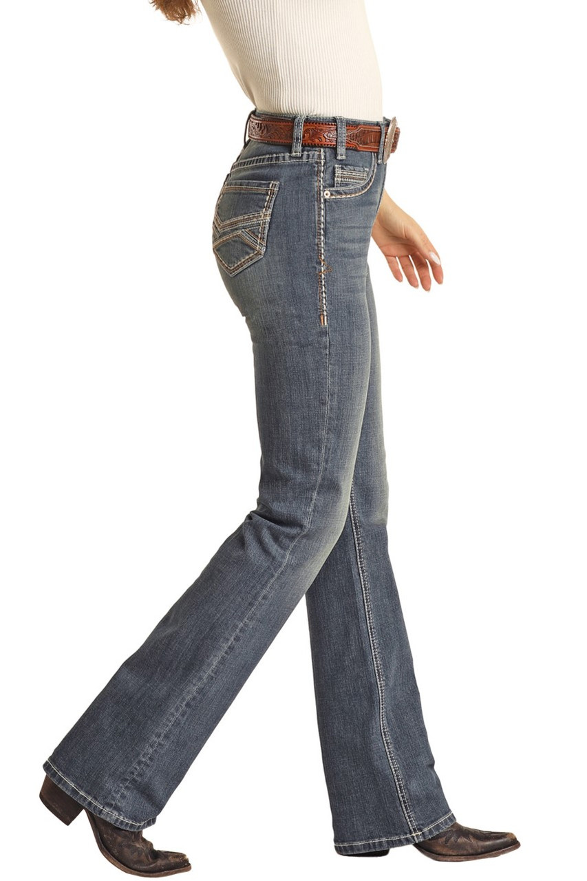 Miss Me Women's Simple Metallic Wings Mid Rise Bootcut Jeans M5082B154 -  Russell's Western Wear, Inc.